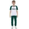 Kids Players T-shirt And Pants Green Daily Cosplay Costume