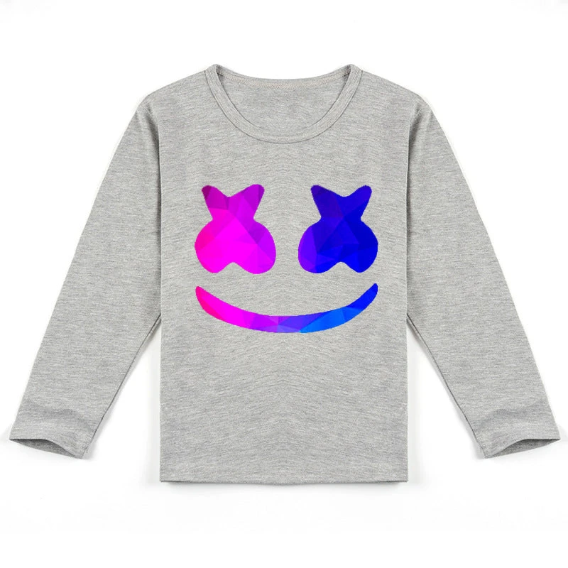 Boy Girls DJ Marshmallo Sweatshirt Long Sleeve Tops With Smile DJ For Kids Age 2 And Up 1 Boy Girls DJ Marshmallo Sweatshirt Long Sleeve Tops With Smile DJ For Kids Age 2 And Up