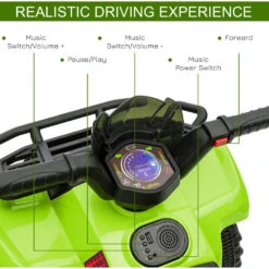 6V Kids ATV Electric 4-Wheeler Battery Powered Quad Toddler Ride On Car Toys -Children Toys Sale 0609798 4