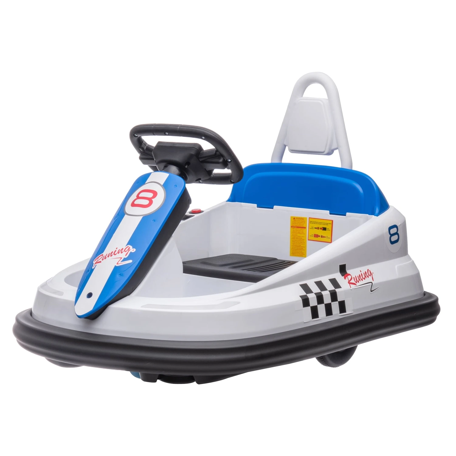 6V Kids Ride On Electric Go Kart With Remote Control LED Lights & Bluetooth Safe Bumper Car 7 6V Kids Ride On Electric Go Kart With Remote Control LED Lights & Bluetooth Safe Bumper Car - Image 7