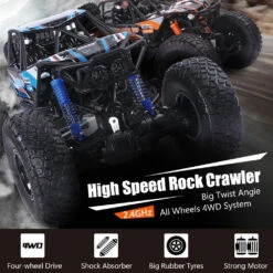 1/8 Super RC Rock Crawler 4WD Off-road Remote Control Monster Truck 2.4G Remote Climbing Car -Children Toys Sale 1 8 Super RC Rock Crawler Monster Truck 1