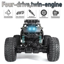 1/8 Large RC Car 4WD Remote Control Monster Truck Rock Crawler Climbing Buggy -Children Toys Sale 1 8 Super Remote Climbing Car 2