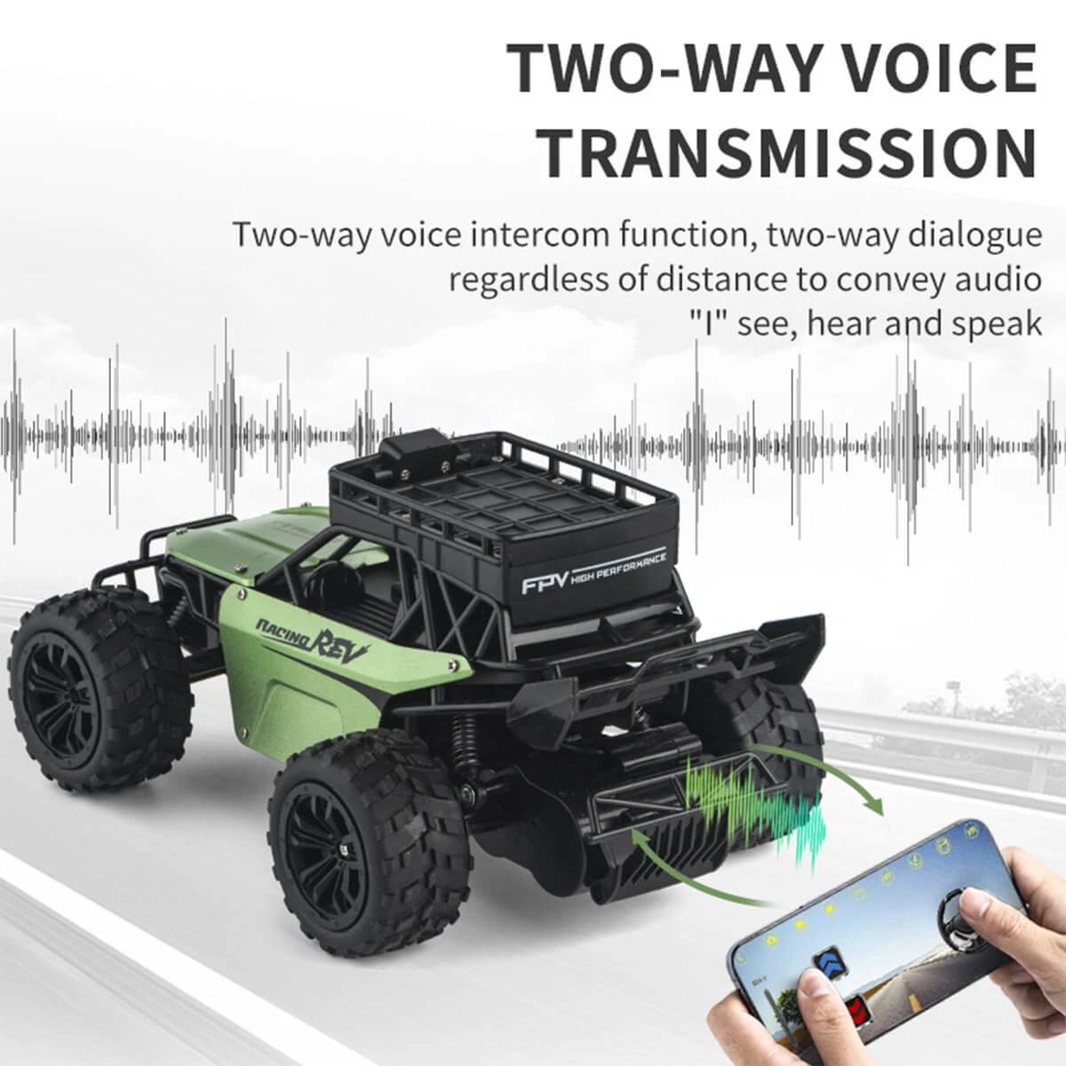 RC Car 1080P Camera Remote Control Car 2.4G WIFI Video Dialogue Off-road Climbing Truck 7 RC Car 1080P Camera Remote Control Car 2.4G WIFI Video Dialogue Off-road Climbing Truck - Image 7