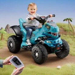 Dinosaur Toddler Electric Cars 6V Battery Powered ATV Ride-on Toys With Remote Control