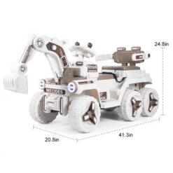 12V Kids Electric Excavator Four Drive Ride On Car Two Seats Excavator With Music Light 27 12V Kids Electric Excavator Four Drive Ride On Car Two Seats Excavator With Music Light -Children Toys Sale 12V Kids Electric Excavator 13