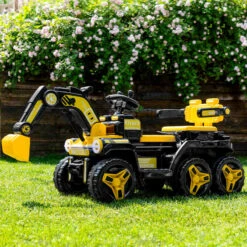 12V Kids Electric Excavator Four Drive Ride On Car Two Seats Excavator With Music Light 16 12V Kids Electric Excavator Four Drive Ride On Car Two Seats Excavator With Music Light -Children Toys Sale 12V Kids Electric Excavator 5