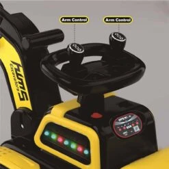 Kids Ride On Car Two Seats 12V Electric Excavator Dual Drive Ride On Excavator With Music Light -Children Toys Sale 12V Kids Ride On Excavator 6