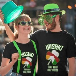 Couples Saint Patricks Day T-shirt And Hat Lucky Green Costume Irish Festival Outfit -Children Toys Sale 1740566557477dea 1739868717403