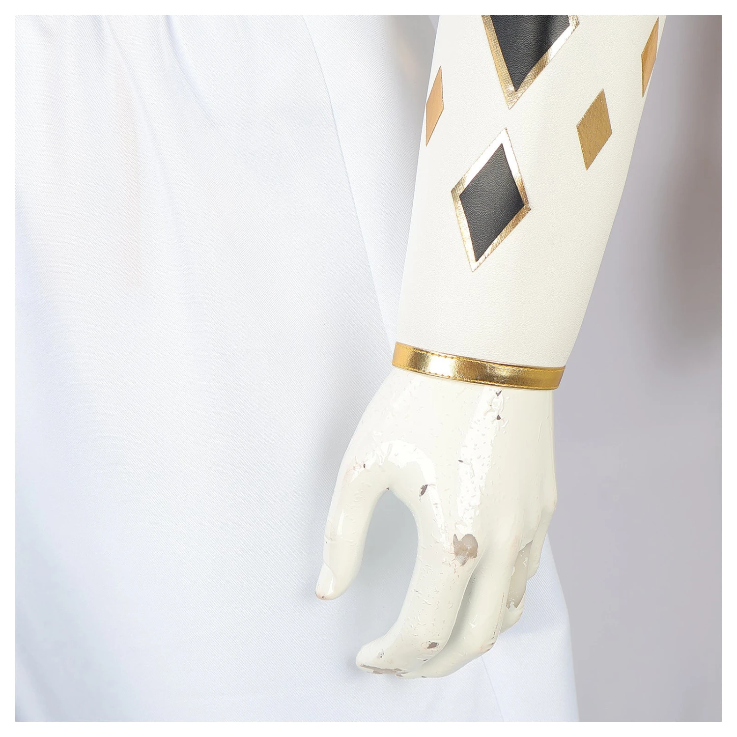 Adult White Dino Ranger Costume MMPR Tommy Oliver Ninja Cosplay Uniform 8 Adult White Dino Ranger Costume MMPR Tommy Oliver Ninja Cosplay Uniform - Image 8
