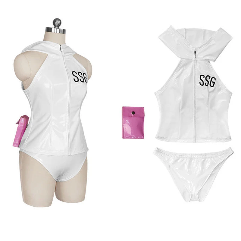 Sexy Navigator Costume Egghead Island Arc White PU Leather Uniform 6 Sexy Navigator Costume Egghead Island Arc White PU Leather Uniform - Image 6