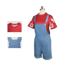 Little Girl Pelekai Costume Red T-shirt And Blue Overalls Hawaiian Weired Girl Casual Set 13 Little Girl Pelekai Costume Red T-shirt And Blue Overalls Hawaiian Weired Girl Casual Set -Children Toys Sale 1746680440604qhl 1745982600287