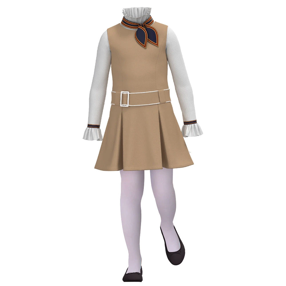 Adult Megan Costume AI Doll Cosplay Dress With Shirt Socks For Halloween Party 2 Adult Megan Costume AI Doll Cosplay Dress With Shirt Socks For Halloween Party - Image 2