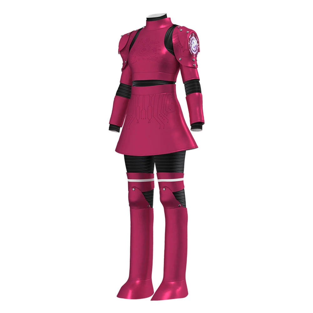 Kids Megan Costume Upgrade Killer Robot Battle Suit And Wig For Cosplay 5 Kids Megan Costume Upgrade Killer Robot Battle Suit And Wig For Cosplay - Image 5