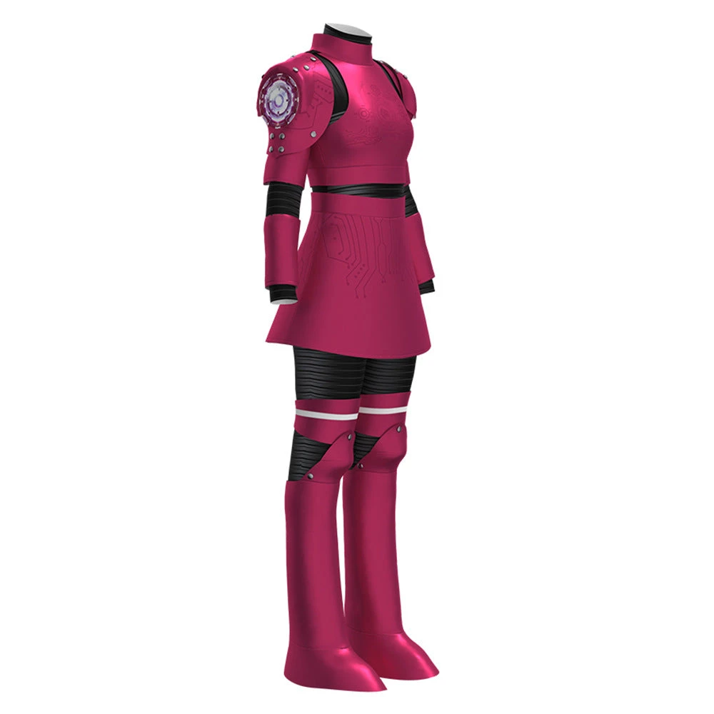 Kids Megan Costume Upgrade Killer Robot Battle Suit And Wig For Cosplay 6 Kids Megan Costume Upgrade Killer Robot Battle Suit And Wig For Cosplay - Image 6