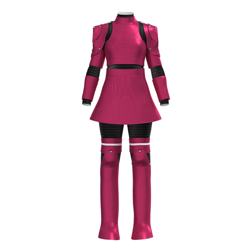 Kids Megan Costume Upgrade Killer Robot Battle Suit And Wig For Cosplay 3 Kids Megan Costume Upgrade Killer Robot Battle Suit And Wig For Cosplay - Image 3