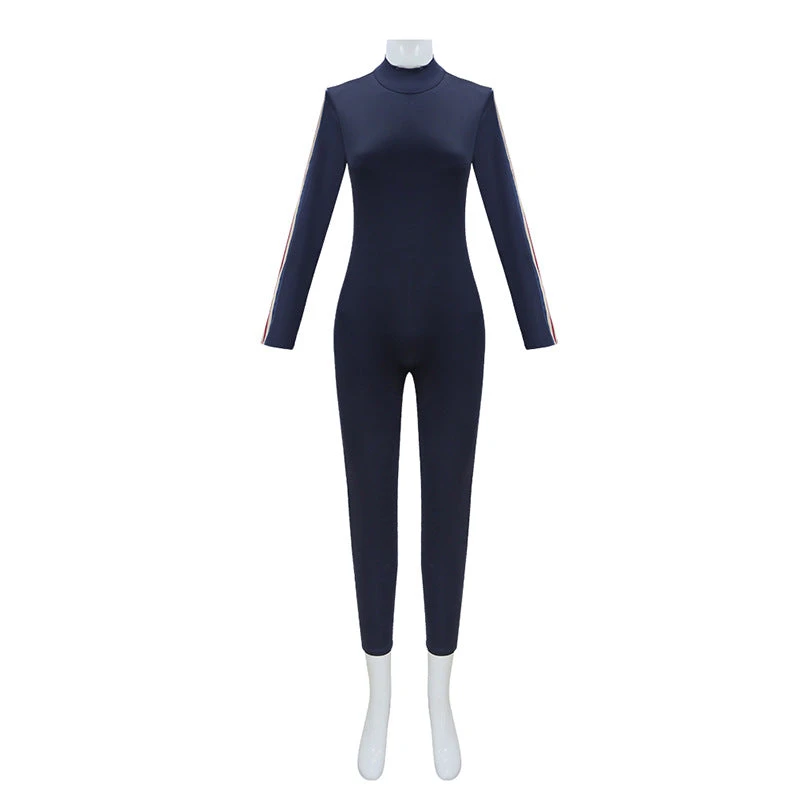 Adult Megan Costume Blue Training Jumpsuit AI Doll Cosplay Outfit For Halloween 2 Adult Megan Costume Blue Training Jumpsuit AI Doll Cosplay Outfit For Halloween - Image 2