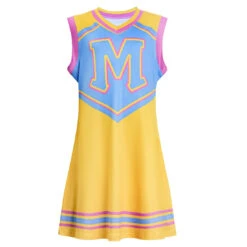 Kids Zombie Cheerleader Costume Yellow Halloween Fancy Dress For Girls -Children Toys Sale 1752232371309nsw 1751534530864