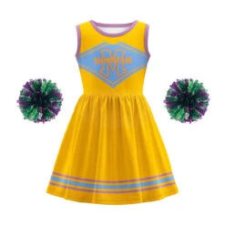 Girls Zombie Cheerleader Costume Yellow Addison Dress With Pom Poms For Halloween Carnival 20 Girls Zombie Cheerleader Costume Yellow Addison Dress With Pom Poms For Halloween Carnival -Children Toys Sale 1752664143803wri 1751966303252 a9dc9b35 06cd 4454 a5c6 1faca4e0e108