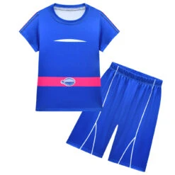 Girls Addison Costume Blue T-shirt And Shorts Causal Suit For Daily Wear -Children Toys Sale 1753352165011yaa 1752654324696