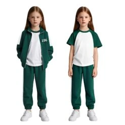 Kids Green Players Tracksuit With T-shirt 3PCS Set With Velcro Number Patches -Children Toys Sale 198D5D925A15CF07B480DDF14017561C 00f3eadd b66c 409b a89b 14d776468394
