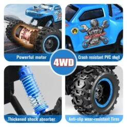 1/12 RC Monster Truck 4WD Remote Control Truck Off Road Rock Crawlers All Terrain Climbing Car -Children Toys Sale 1 12 RC Truck 7