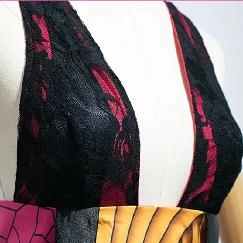 Sexy Daki Cosplay Outfit Daki Battle Uniform Halloween Party Costume With Headwear 6 Sexy Daki Cosplay Outfit Daki Battle Uniform Halloween Party Costume With Headwear - Image 6