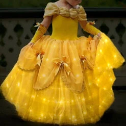Belle Costume Girl Princess Dress Light Up Dress Glowing Party Dress Birthday Dress -Children Toys Sale 1 c8d5463b 9da8 4bf0 b922 ff47676e18a0