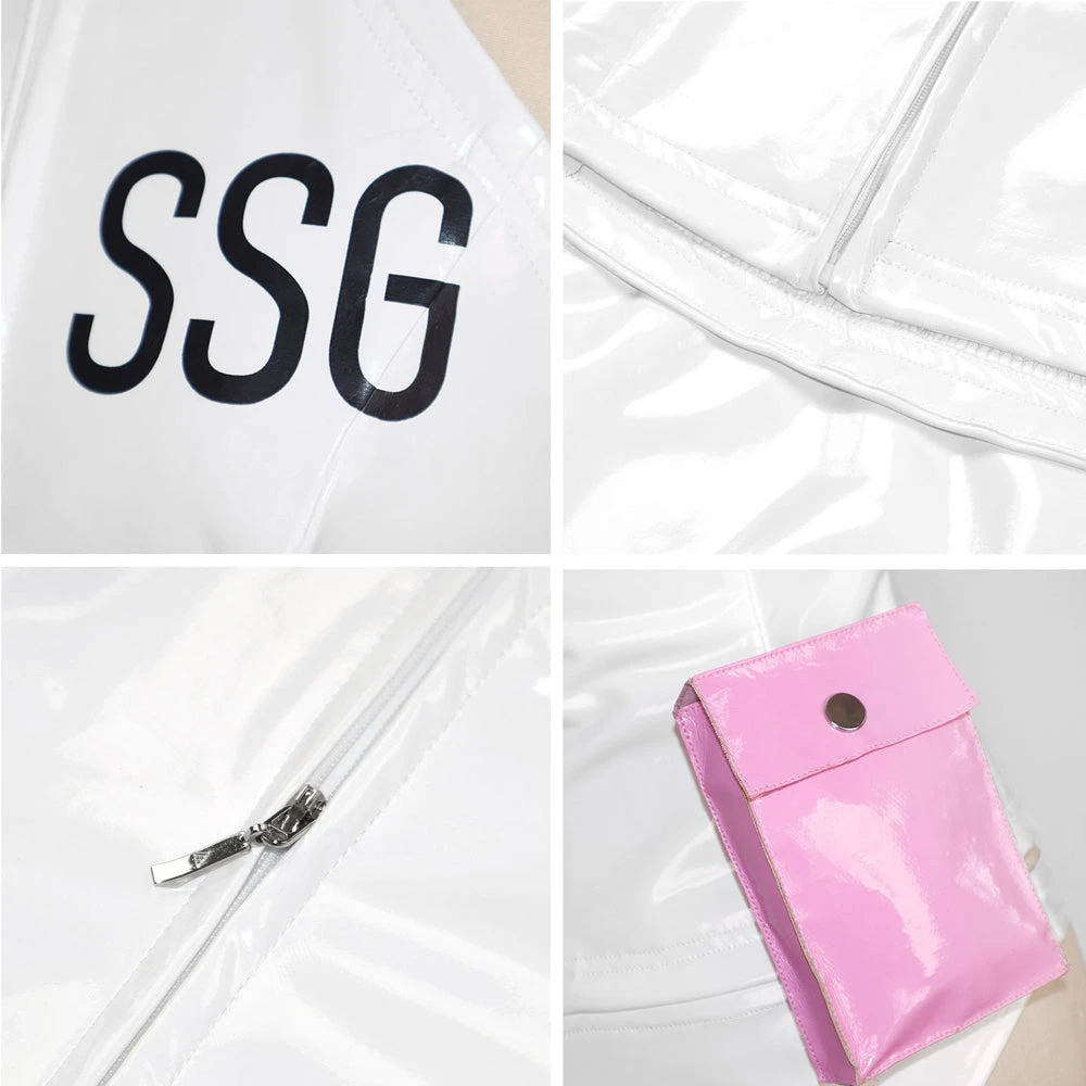 Sexy Navigator Costume Egghead Island Arc White PU Leather Uniform 5 Sexy Navigator Costume Egghead Island Arc White PU Leather Uniform - Image 5