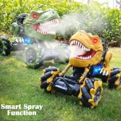Remote Control Dinosaur Car Rechargeable T-Rex RC Car 360° Stunt Car With Music And Lights 16 Remote Control Dinosaur Car Rechargeable T-Rex RC Car 360° Stunt Car With Music And Lights -Children Toys Sale 2 4G Simulation Spray Dinosaur RC Stunt Cars Toys with Sound RC Rock Crawler Truck 4X4 Climbing