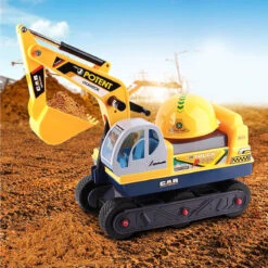 2-in-1 Kids Ride-on Excavator Outdoor Indoor Ride On Car Scooter With Helmet -Children Toys Sale 2 in 1 Kids Ride on Excavator 5
