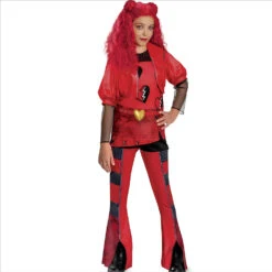 Girls Princess Red Costume The Rise Of RED Tops Vest And Pants Suit Halloween Cosplay Outfit -Children Toys Sale 20240911135056