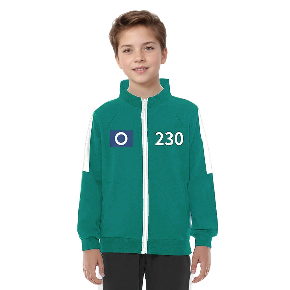 Kids Players Tracksuit Costume Boys Girls Game Cosplay Green Shirt 6 Kids Players Tracksuit Costume Boys Girls Game Cosplay Green Shirt - Image 6