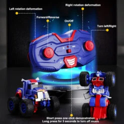 2 In 1 Deformed Remote Control Car 360° Drift Robot 4WD Off-road Climbing Vehicle 17 2 In 1 Deformed Remote Control Car 360° Drift Robot 4WD Off-road Climbing Vehicle -Children Toys Sale 2in1 Deformed Remote Control Car 4