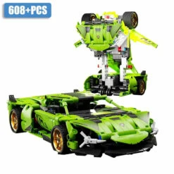 2 In 1 Rambo Transformation Robot Car Building Blocks DIY Kit Car Model Building Kit -Children Toys Sale 2in1 Transformation Robot Car Building Blocks 5