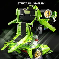 2 In 1 Rambo Transformation Robot Car Building Blocks DIY Kit Car Model Building Kit -Children Toys Sale 2in1 Transformation Robot Car Building Blocks 8