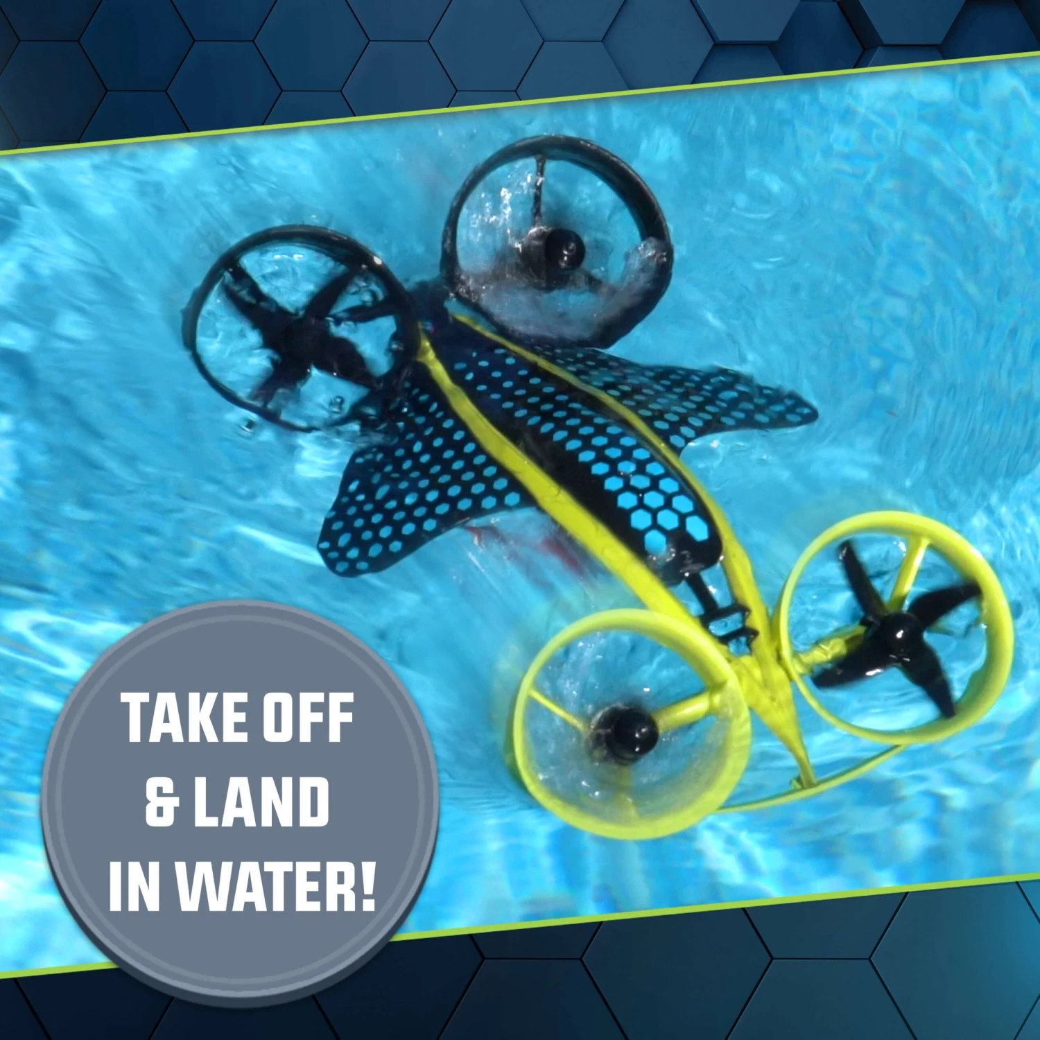 Hybrid Stunt Drone 3-in-1 Air To Water Quadcopter Remote Control Flying Toy/Diving Boat/Racing Car For Kids 3 Hybrid Stunt Drone 3-in-1 Air To Water Quadcopter Remote Control Flying Toy/Diving Boat/Racing Car For Kids - Image 3