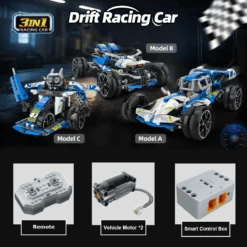 3 In 1 STEM RC Robot Car Building Blocks DIY Kit 4WD Remote Control APP Programming Drift Robot Car 15 3 In 1 STEM RC Robot Car Building Blocks DIY Kit 4WD Remote Control APP Programming Drift Robot Car -Children Toys Sale 3 in 1 rc robot car building blocks 1