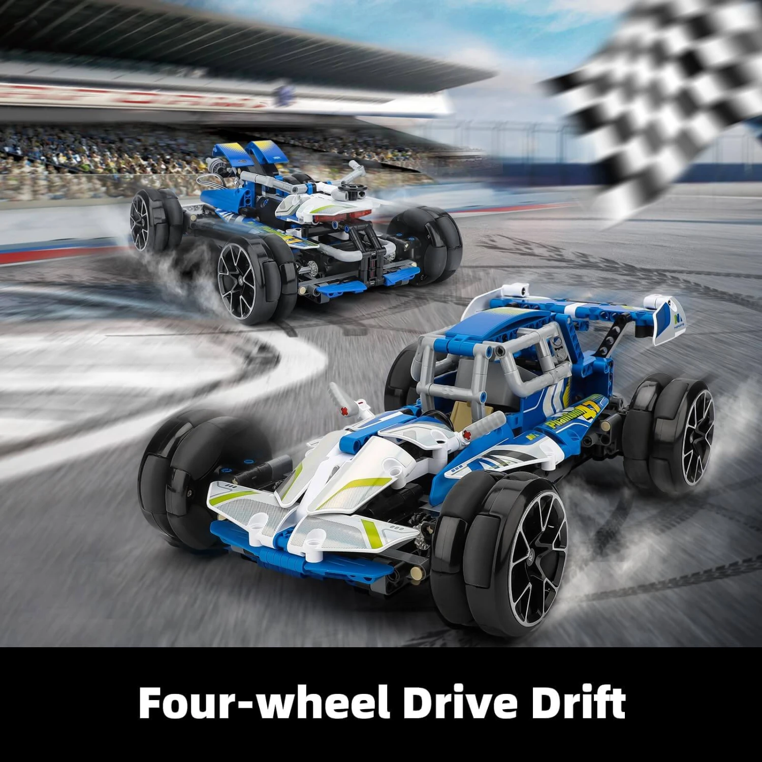 3 In 1 STEM RC Robot Car Building Blocks DIY Kit 4WD Remote Control APP Programming Drift Robot Car 4 3 In 1 STEM RC Robot Car Building Blocks DIY Kit 4WD Remote Control APP Programming Drift Robot Car - Image 4