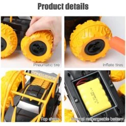 4WD Amphibious RC Off-Road 360° Flip And Spin Anti-Collision Stunt Dump Truck Racing Car -Children Toys Sale 360DegreeSpinsOffRoadWaterproofRacingCar 9