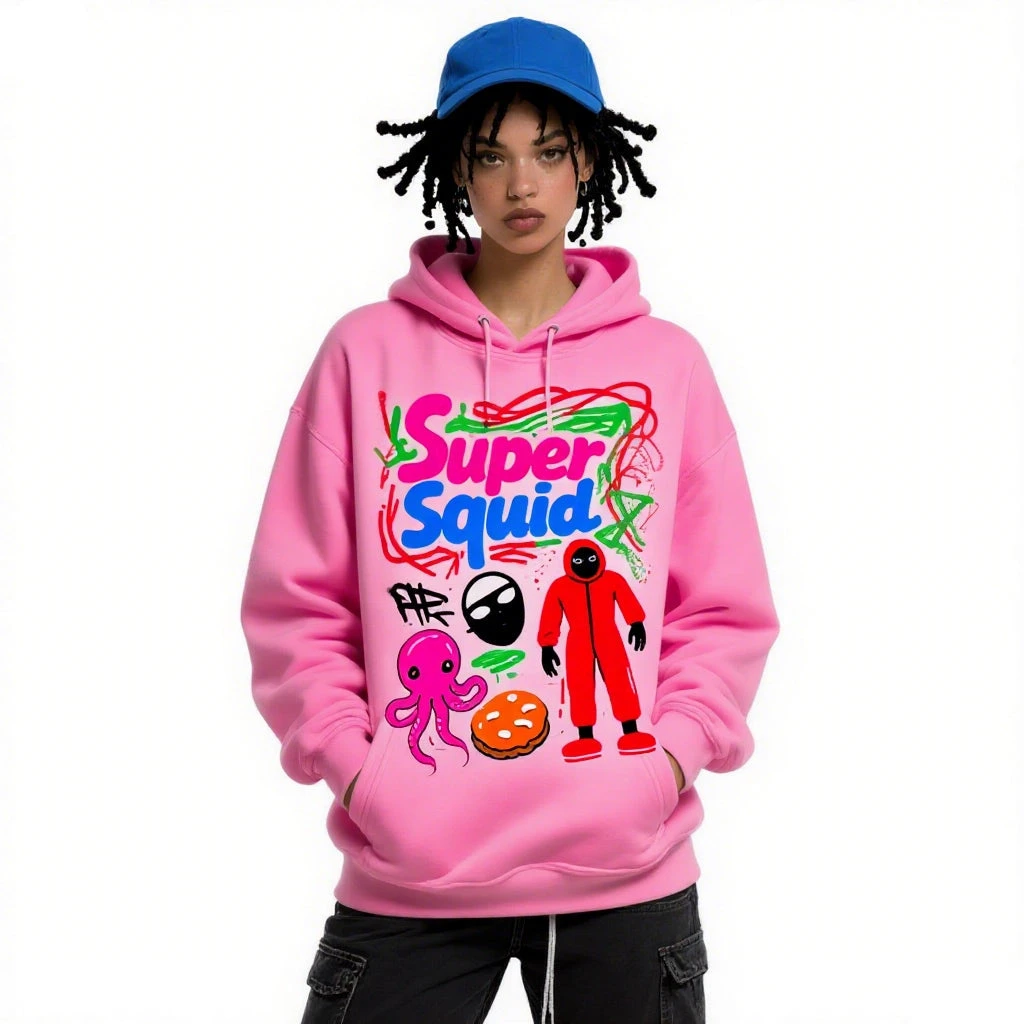 Adult Game Hoodie Causal Unisex Red Guard Hooded Sweatshirt With Plus Size 4 Adult Game Hoodie Causal Unisex Red Guard Hooded Sweatshirt With Plus Size - Image 4