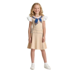Girls Megan Dress Kids Horror Film AI Robot Doll Cosplay Costume Halloween Carnival Outfit
