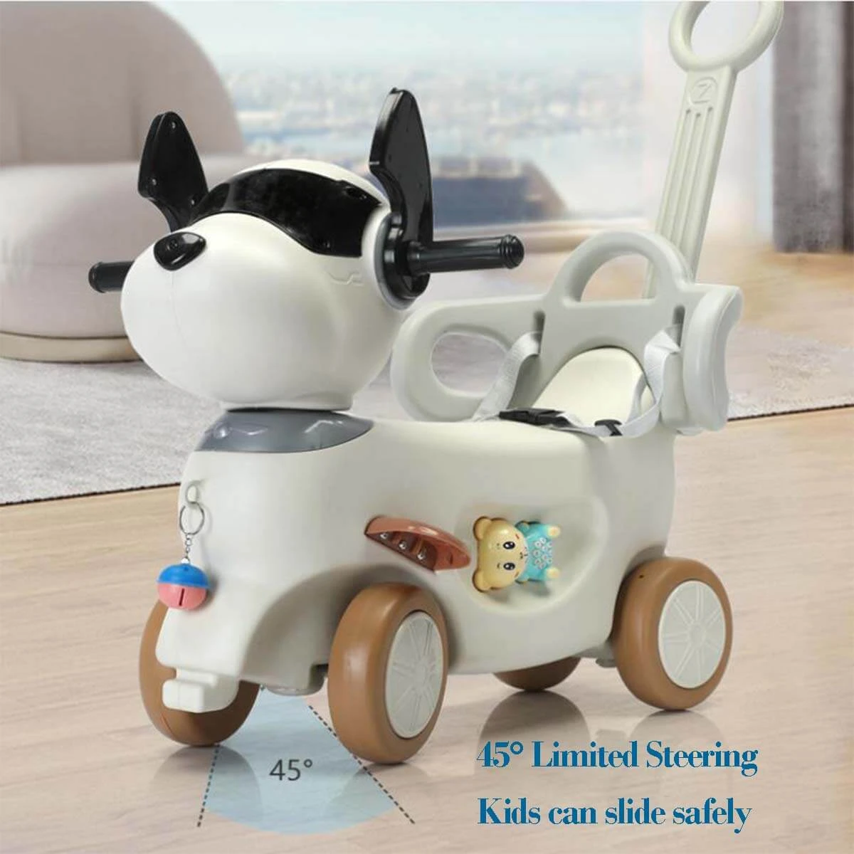 4-in-1 Rocking Horse Baby Dog Push Car With Detachable Balance Board 7 4-in-1 Rocking Horse Baby Dog Push Car With Detachable Balance Board - Image 7