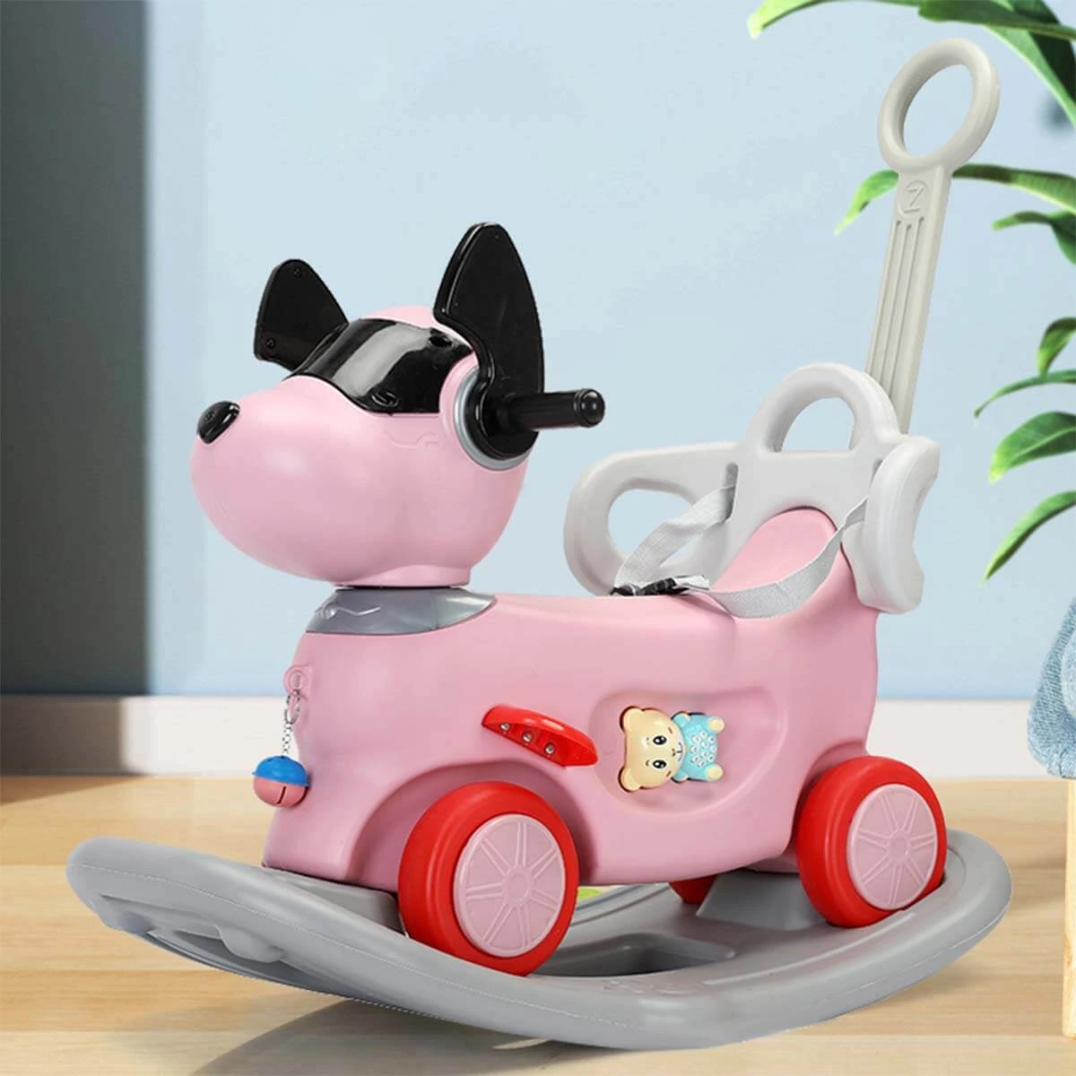 4-in-1 Rocking Horse Baby Dog Push Car With Detachable Balance Board 3 4-in-1 Rocking Horse Baby Dog Push Car With Detachable Balance Board - Image 3