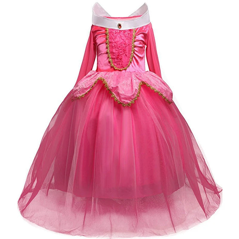 Aurora Costumes Princess Light Up Dress Kids Party Dress LED Birthday Dress 4 Aurora Costumes Princess Light Up Dress Kids Party Dress LED Birthday Dress - Image 4
