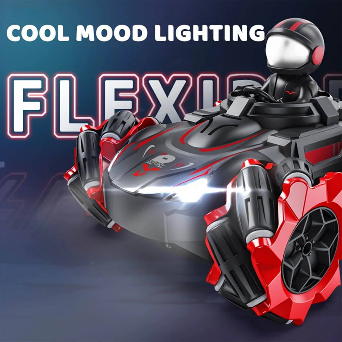 4WD Remote Control Car 2.4GHz 360 ° Rotating Stunt Car RC Drift Car With Spray Music 5 4WD Remote Control Car 2.4GHz 360 ° Rotating Stunt Car RC Drift Car With Spray Music - Image 5