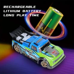 4WD Remote Control Drift Car 2.4G RC Fast Spray Truck With Led Lights For Kids -Children Toys Sale 4WD Remote Control Drift Car With Spray 11