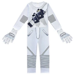 Kids Marshmallow DJ Rock Jumpsuit With Gloves And LED Helmet