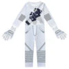 Kids DJ Rock Jumpsuit Onesie Full Set With Gloves And Non-luminous Helmet
