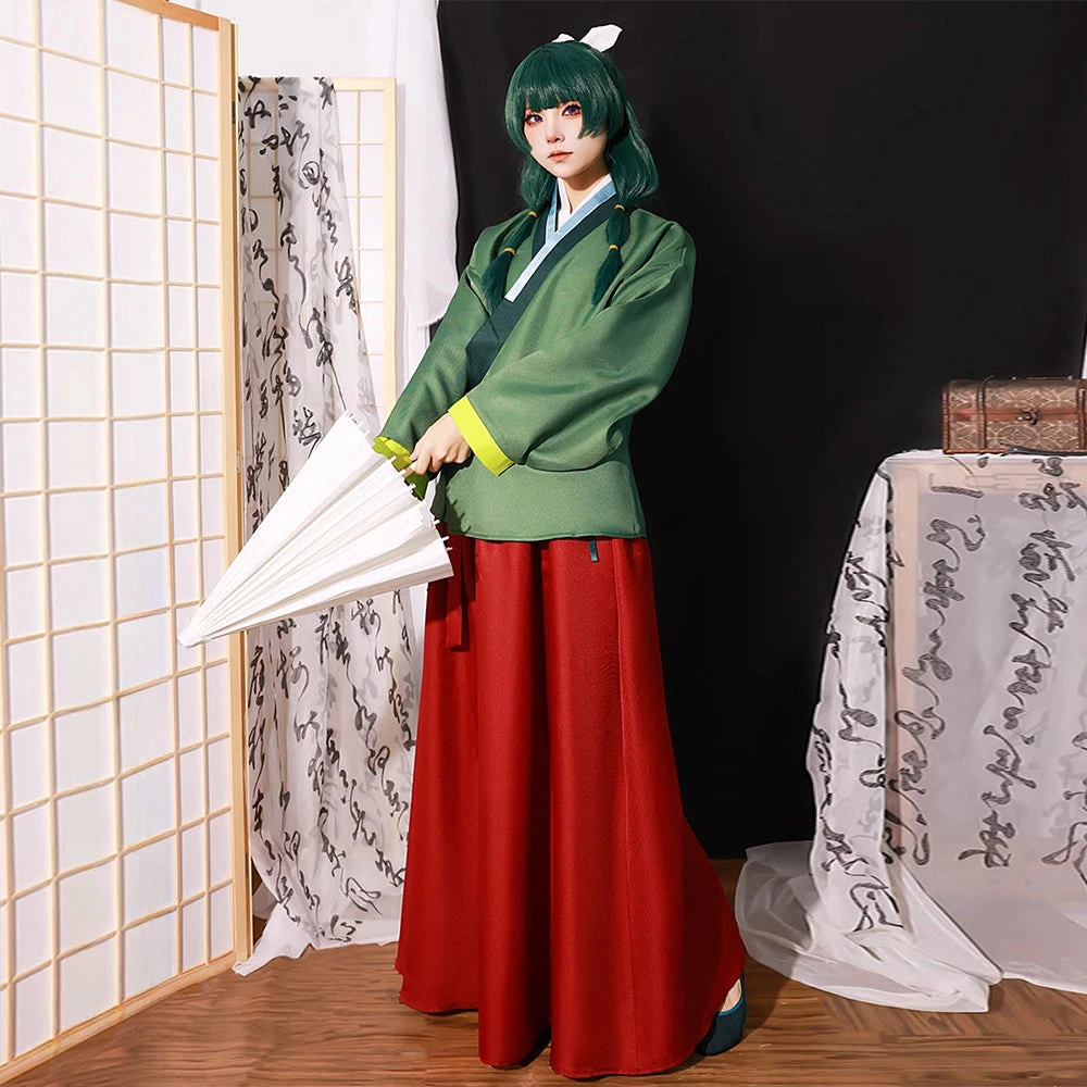 Adult The Apothecary Diaries Maomao Costume Tops Skirt And Accessories Full Set 2 Adult The Apothecary Diaries Maomao Costume Tops Skirt And Accessories Full Set - Image 2