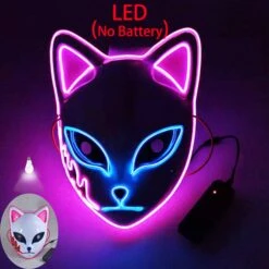 Tanjiro Sabito Mokomo Demon LED Mask Fashion Cosplay Mask Halloween Party Props -Children Toys Sale 5 779bfcce 5a81 4288 b309 3318bdab05bd